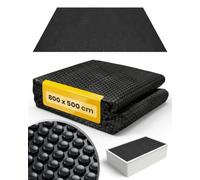 Miganeo Deluxe - Lona solar para piscina rectangular 800x500 cm | Fuerte película solar de 180 µm para piscinas | Negra y recortable | Cubierta solar rectangular para una mejor retención de calor en