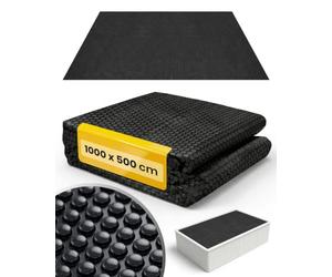 Miganeo Lámina solar Deluxe 1000 x 500 cm rectangular | negro | lona solar para piscina | calefacción de piscina