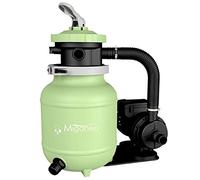 Miganeo Speed Clean Dynamic 6500 - Filtro de arena verde | Potencia de la bomba 4.500 l/h | Capacidad de filtración 3.900 l/h | Sistema de filtrado para piscinas de hasta 19.000 litros | Ahorro de