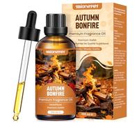 MIGCAPUT Aceite Aromático de Hoguera de Otoño 100ML, Aceite Esencial de Aromaterapia Premium para Humidificador, Velas, Elaboración de Jabón, Fragancia Dulce y Acogedora para el Otoño y las Vacaciones