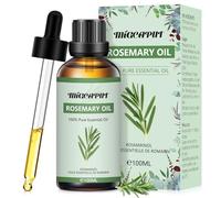 MIGCAPUT Aceite Esencial de Romero 100ML, 100% Puro Natural Aceites Esenciales de Aromaterapia, Aceite de Romero de Grado Terapéutico para Humidificador Difusor, SPA, Masaje