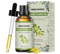 MIGCAPUT Aceite Esencial de Ylang Ylang 100ML, 100% Puro Natural Aceites Esenciales de Aromaterapia de Grado Terapéutico para Cuidado de la Piel, Dormir Mejor, Humidificador
