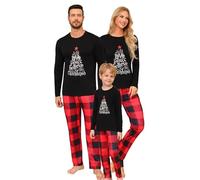 Migcaput Conjunto Pijamas Juego Familia de Navidad, Pijama Navidad Familiar 2023 con Camiseta de Manga Larga y Pantalones Largo | Conjunto de Pijamas Navideños para Papá, Mamá, Niños,
