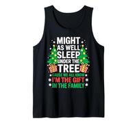 Might As Well Sleep Under The Tree Shirt - Pijama de Navidad Camiseta sin Mangas