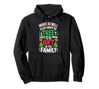 Might As Well Sleep Under The Tree Shirt - Pijama de Navidad Sudadera con Capucha