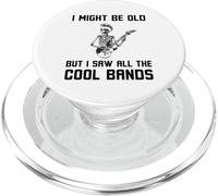 Might Be Old But I Saw All The Cool Bands - Cita Musical Divertida PopSockets PopGrip para MagSafe