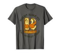 Might Have To Call In Silly Today Funny Goose Retro Camiseta