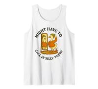 Might Have To Call In Silly Today Funny Goose Retro Camiseta sin Mangas