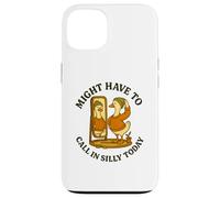 Might Have To Call In Silly Today Funny Goose Retro Carcasa para iPhone 13