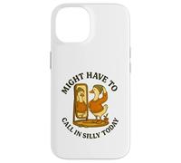 Might Have To Call In Silly Today Funny Goose Retro Carcasa para iPhone 14