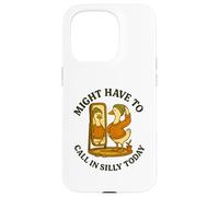 Might Have To Call In Silly Today Funny Goose Retro Carcasa para iPhone 15 Pro