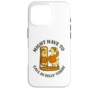 Might Have To Call In Silly Today Funny Goose Retro Carcasa para iPhone 16 Pro