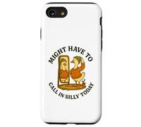 Might Have To Call In Silly Today Funny Goose Retro Carcasa para iPhone SE (2020) / 7/8
