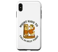 Might Have To Call In Silly Today Funny Goose Retro Carcasa para iPhone XS MAX