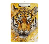 Mighty Animal - Portapapeles colgante de plástico para voleibol y béisbol, color amarillo, tamaño 9 x 12 pulgadas