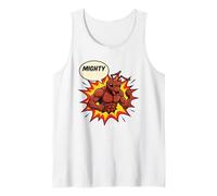 Mighty Bull Ant Comic - Gráfico de Insectos Fuertes Estilo superhéroe Camiseta sin Mangas