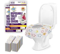 Mighty Clean Baby - Fundas desechables para asiento de inodoro, 22 fundas impermeables grandes para niños pequeños, niños y adultos, 2 paquetes de 11 fundas