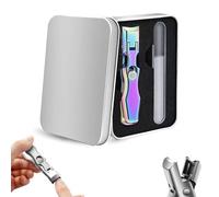 Mighty Clip Nail Clippers,MightyClip Nail Clippers with Catcher File,German Nail Clippers for Men and Women,Mighty Clipper for Thick Toenails,Professional Heavy Duty Toe Clippers (Coloured)