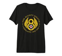 Mighty Eighth - 8th Air Force USAAF B-17 & B-24 Bomber Group Camiseta Premium