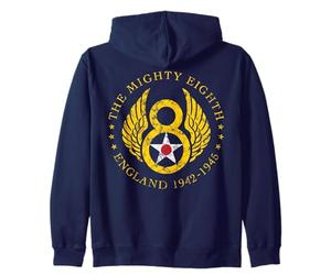 Mighty Eighth - 8th Air Force USAAF B-17 & B-24 Bomber Group Sudadera con Capucha