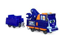 Mighty Express Push and Go Tren Mecánico Milo con vagón de Carga - Tren Manual a la Popular Serie de televisión, a Partir de 3 años