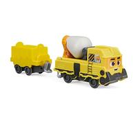 Mighty Express Tren Push and Go Baut-es Bruno con vagón de mercancías - Tren Manual para la Popular Serie de televisión, a Partir de 3 años