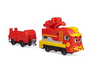 Mighty Express Tren Push and Go Nick con vagón de mercancías - Tren Manual para la Popular Serie de televisión, a Partir de 3 años