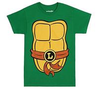 Mighty Fine Las Tortugas Ninja Mutantes Adolescentes Traje Adulto Camiseta (Leo Brown, XXX-Grande)