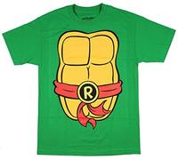 Mighty Fine Las Tortugas Ninja Mutantes Adolescentes Traje Adulto T-Camisa (Raphael, Medio)