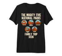 Mighty Five 2026 Viaje Familiar a los Parques de Utah Camiseta Premium