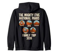 Mighty Five 2026 Viaje Familiar a los Parques de Utah Sudadera con Capucha