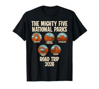 Mighty Five National Parks Road Trip 2026 Camiseta