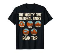 Mighty Five National Parks Road Trip Camiseta