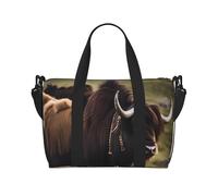 Mighty Highland Yak - Bolso cruzado con estampado de yak, adecuada para viajes de negocios, fitness y viajes.