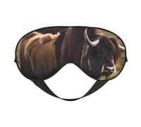 Mighty Highland Yak - Máscara de ojos suave, unisex, cómoda y transpirable, adecuada para el descanso diario. Te ayuda a entrar rápidamente en un sueño profundo.