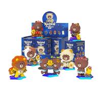 Mighty Jaxx Line Friends Horoscopes Kwistal Fwenz Primus Series | Figuras coleccionables de Juguetes en Caja misteriosa | Bandeja sellada con 6: no Incluye duplicados