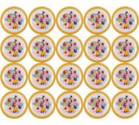 Mighty Mojo Platos de fiesta Masha y el Oso: juego de 20 platos de papel con licencia oficial, perfectos para cumpleaños de niños, fiestas temáticas y ocasiones especiales, desechables y elegantes