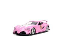 Mighty Morphin Power Rangers 1:32 Toyota FT-1 Concept Die-cast Car with 1.65" Pink Ranger Figure, Toys for Kids and Adults