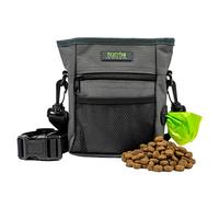 Mighty Paw Bolsa de golosinas para perros 2.0 | Bolsa de entrenamiento para mascotas manos libres con correa. Capacidad para 2 tazas de croquetas, teléfono y llaves. Cierre magnético y clip para