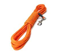 Mighty Paw Check Cord - Correa de Entrenamiento para Perros de 30 pies, Duradera, Resistente a la Intemperie, con Costuras Reflectantes, Entrenamiento, natación, Caza, Camping, Color Naranja