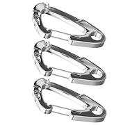 Mighty Paw Clips de mosquetón para placa de perro, paquete de 3 clips fuertes para etiquetas de perro, resistentes a la intemperie y fáciles de limpiar, soportes de identificación rápida para cambiar