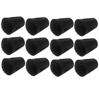 MIGHTY PEAKS - 12 Piezas/6 Pares Tope de Goma para Caminata Nórdica - Conteras de Asfalto X-4BT, En Goma, para Todos Bastones de Marcha Nórdica, Trekking, para Palos Marcha Nórdica 12mm Diámetro