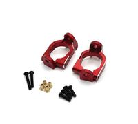 MIGHTY SCAPERS 1/10 RC Car Metal Steering Cup Hub Carrier Set con Armas Swing Link Rod Shock Tower Replación de Piezas para el Frente y el revés(C Hub Carrier)