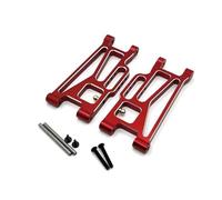 MIGHTY SCAPERS 1/10 RC Car Metal Steering Cup Hub Carrier Set con Armas Swing Link Rod Shock Tower Replación de Piezas para el Frente y el revés(Rear Arm)