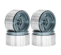 MIGHTY SCAPERS 1.9 Rota de Beadlock Compatible con Modelos de rotación de Escala 1:10 II y similares(4pcs Titanium Color)