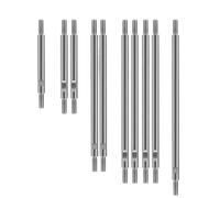 MIGHTY SCAPERS 10-Piece Insoluble Steel Linkage Rod Set Compatible con 1/10 Escala RC Crawler Vehicles para 313mm y 324mm Modelos de Base de Ruedas(313mm Wheelbase)