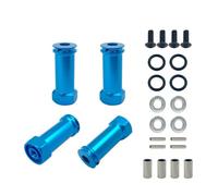 MIGHTY SCAPERS 12mm Wheel Hex Hub Drive Adapter Long 30mm Extension Combiner Coupler Compatible con 144001, 124019, A959 RC Car Upgrade Parts(Blue)