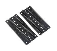 MIGHTY SCAPERS 2Pcs 140x61mm Metal Sand Ladder Recovery Boards Compatible con 1/10 Escala RC Rock Crawler Cars(2Pcs Black)