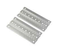 MIGHTY SCAPERS 2Pcs 140x61mm Metal Sand Ladder Recovery Boards Compatible con 1/10 Escala RC Rock Crawler Cars(2Pcs Silver)
