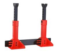 MIGHTY SCAPERS 2pcs Metal Jack Stands Compatible con 1/10 RC Crawler Cars Like, CC01, D110, TF2(Red 2pcs)